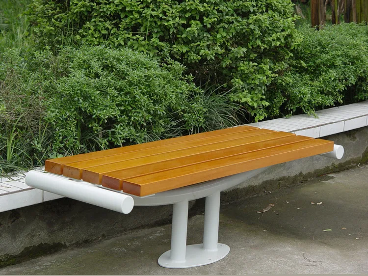 Outdoor Backless WPC Wooden Bench Durable Stylish
