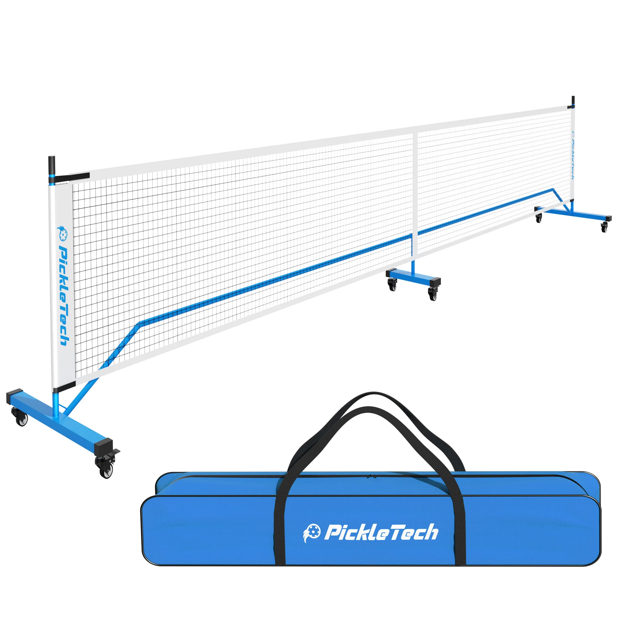Rete Da Pickleball DINQ - Official Size 22 Piedi Con Borsa Trasporto - Foto 7