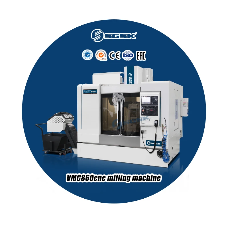 4 Axis Vertical Machine Center Vmc860 Cnc Fresadora Vmc Machine Cnc Milling  Fanuc System CNC Machining Center
