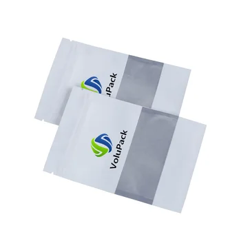 Custom Logo Printed Zip Lock Clear Aligner Pouch Aluminum Foil Resealable Clear Aligner Packaging Zipper Top Bag with Window