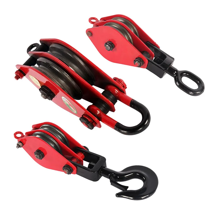 20 Ton Snatch Blocks Triple Sheave Twoing Equipment Pulley