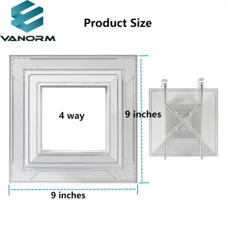 Square Aluminum Ceiling Diffuser