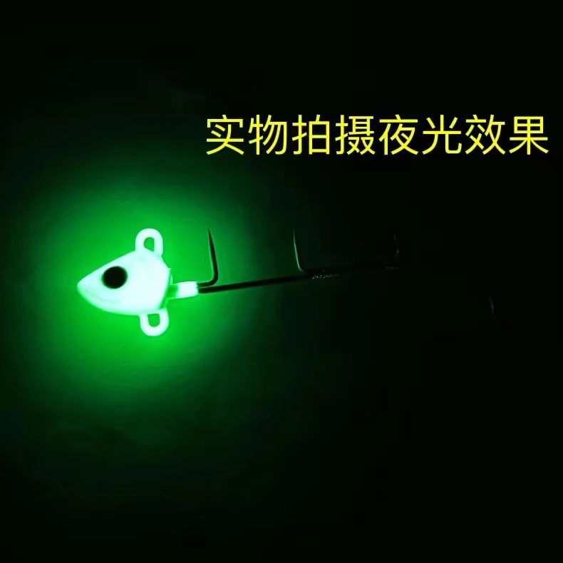 Luminous Jig Head Fishing Slow Fall Pitch Saltwater Vertical Lead