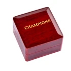 Customized Logo Fold Lacquer Vintage Big Szie Champion Rings Packaging Box Wooden Jewelry Box For Women Men