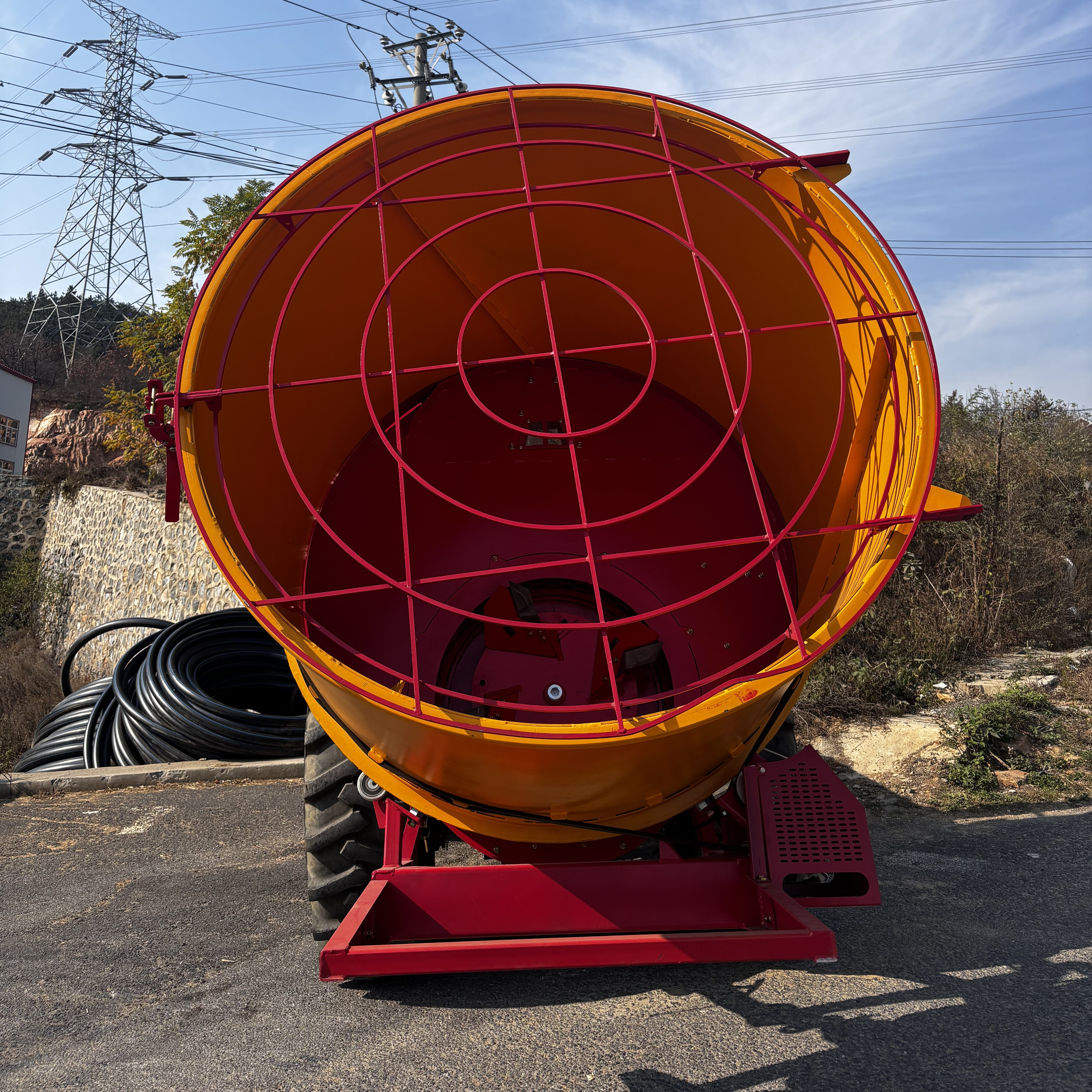 Cylinder Crushing Tub Grinder Machine Forage Blower