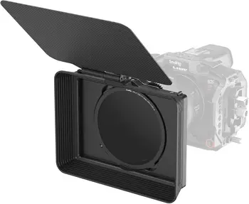 SmallRig Matte Box with Adjustable Clamp From 67mm - 82mm, with Lens Hood, Top Flag, CPL 1 & 2 Filters, for DSLR Mirrorless
