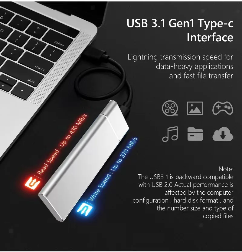 Portable 2TB SSD Type-C USB 3.1 Hard Disk - Image 5