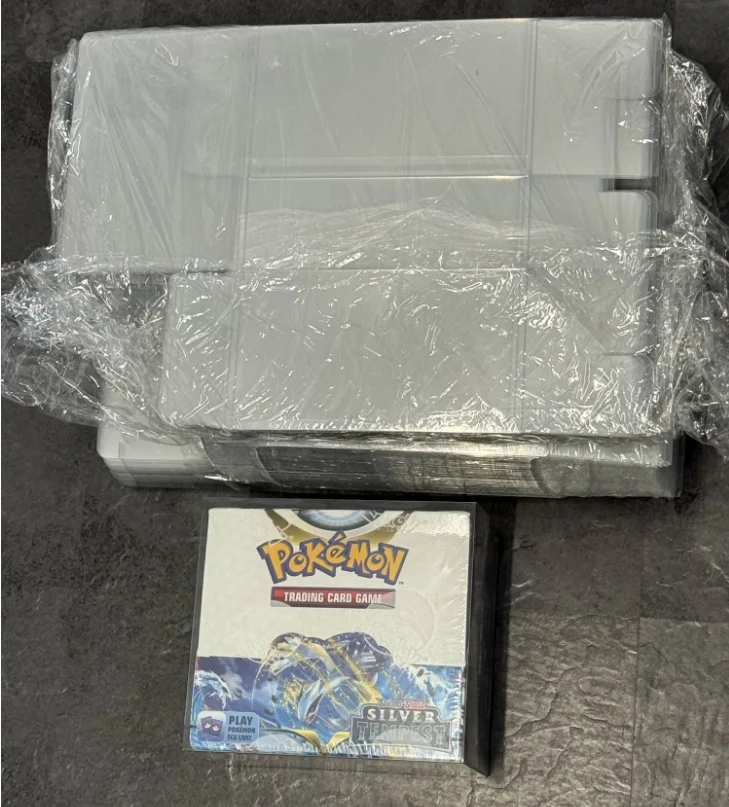 plastic booster box protector Pokemon Soft Protectors Dinavio Crafthouse All standard size Disney Lorcana booster boxes Pokemon Small Booster Box Protectors