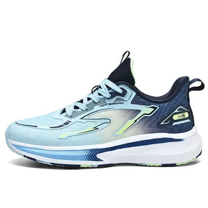 Manufacturer's New Men's Sneakers Custom Logo Breathable Mesh Design for Shock Absorption Fashionable Running Shoes