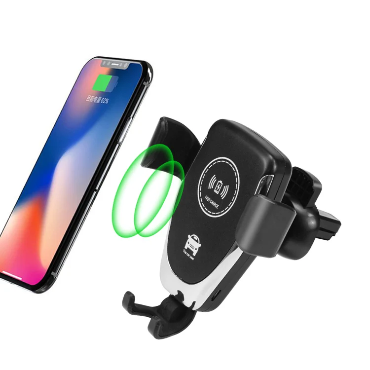 Car Phone Mount Air Vent  with wireless fast charging 360 steering axle body Phone Holder