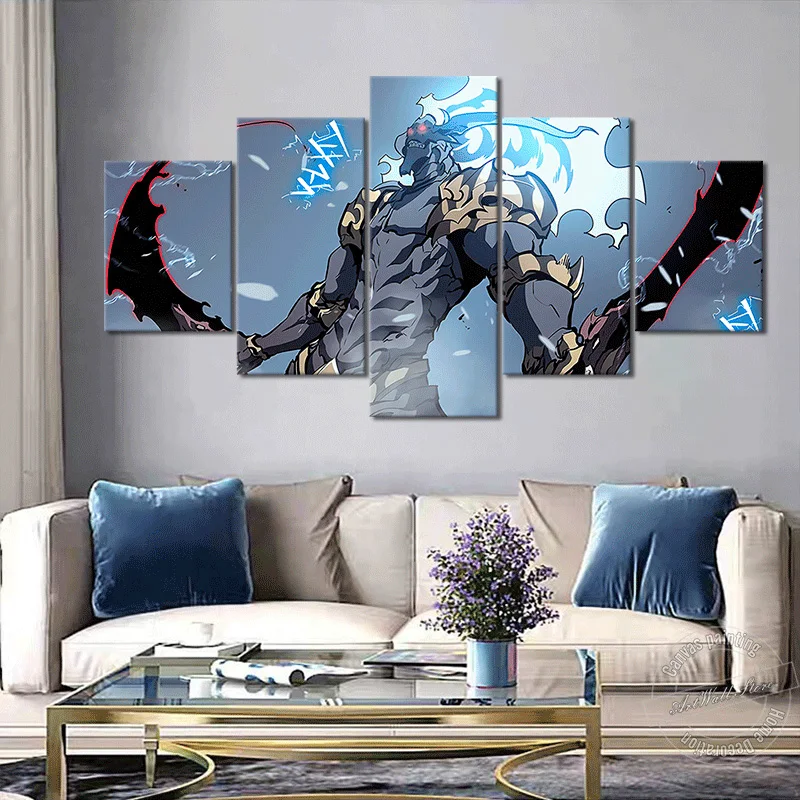 Hd Picture Solo Leveling Wallpaper Anime Oil Painting Sofa Background Decor  Wall Art Canvas Paints Wall Sticker Christmas Gifts - Buy Anime  Painting,Anime Artwork,Wall Stickers Canvas Product on 