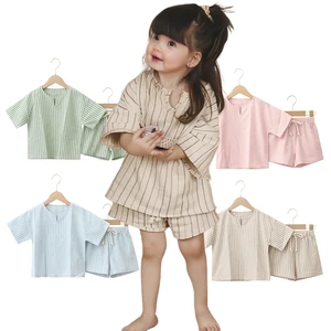 Latest China New Model Summer Baby Suit 100%Cotton Short Sleeve Cool Styles Shirt Soft Kids Two Piece Baby Clothing Sets