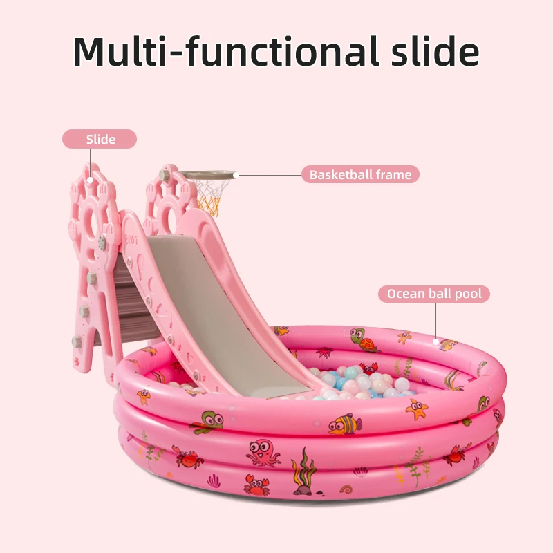 Portable Safe Play Home Use Slides Kids Baby Children Plastic Indoor Playground Games Room