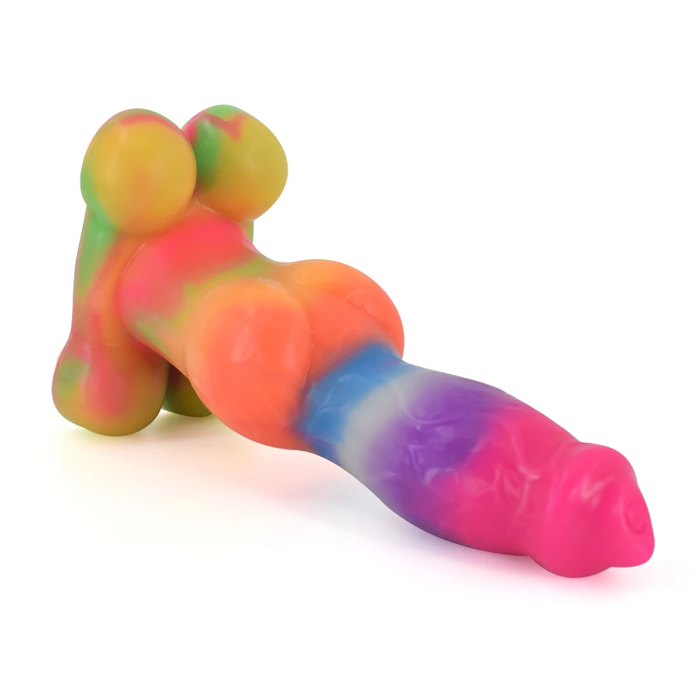 YOCY Leuchtendes Sex-Spielzeug Neue Produkte Deutscher Schferhund Fantasy  Penis Tier-Design mit Groem Knoten fr Frauen Masturbations-Analplug