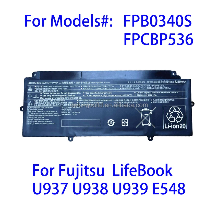 Quality Laptop Battery Fpb0340s Fpcbp536 For Fujitsu Lifebook U937 U938 ...