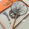 double-sided embroidery thread winding  blue