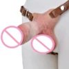 ceinture marron-peau