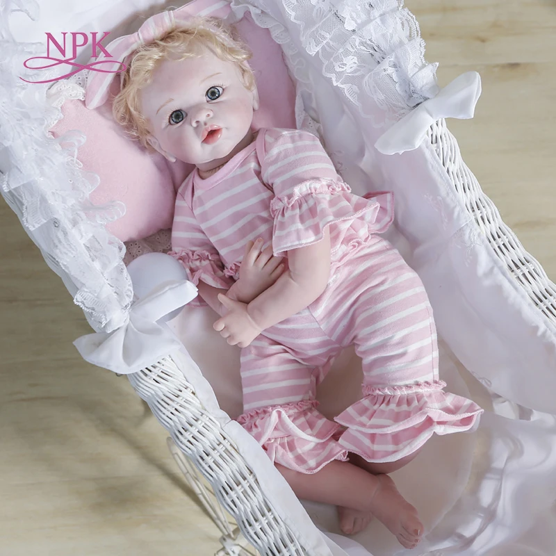 Npk 55cm New Design Pinky Baby Girl Very Realistic Hand Detailed Painting Collectible Reborn Bebe Doll Hand Rooted Hair Buy Vinyl Doll Reborn Baby Doll Silicone Doll Product On Alibaba Com