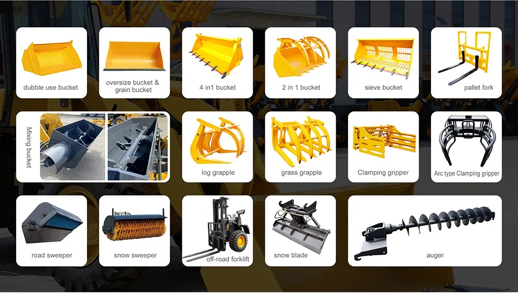 LUGONG LG940 China Multi Function Articulated Mini Wheel Loader Price Front Loader with Yuchai Engine