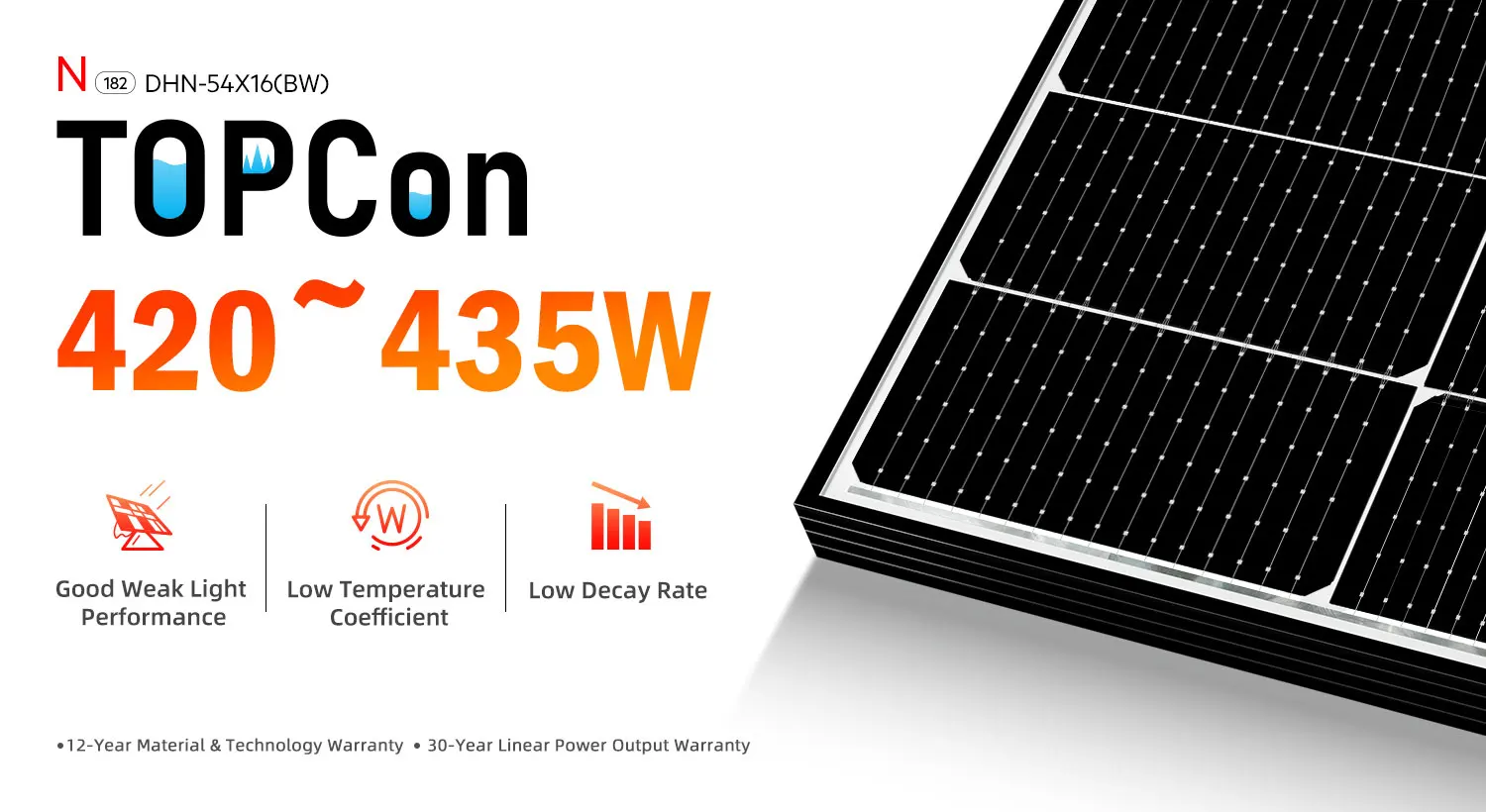 Dah Rotterdam Warehouse Topcon 420w 425w 430w 435w Half Cell Mono Solar ...