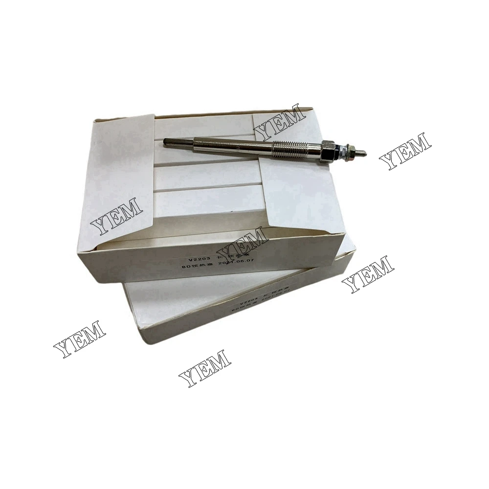 Agricultural Engine Parts V2203 Glow Plug for Kubota Excavator Tractor Engine Parts Fit for Kubota Glow Plug