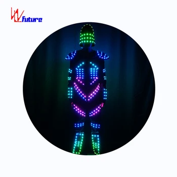 Boys Dance Costume Led Robot Luminous Glowing Dance Costumes For Men ...