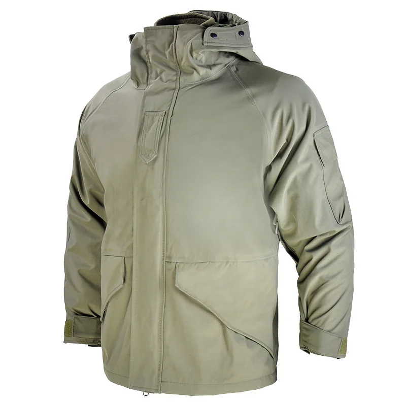 Jinteng Warm and Windproof Two-piece Set Hiking Autumn Winter Jacket Tactical Camouflage Fleece Jacket