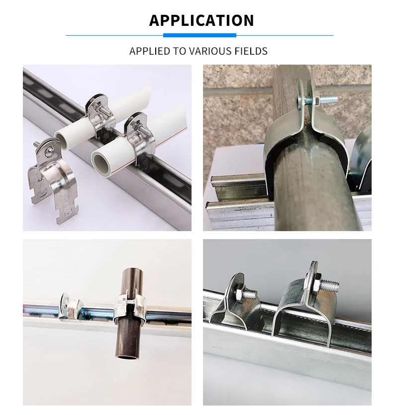 Conduit C Channel Strut Clamp Galvanized Pipe Clamp Buy Insulated