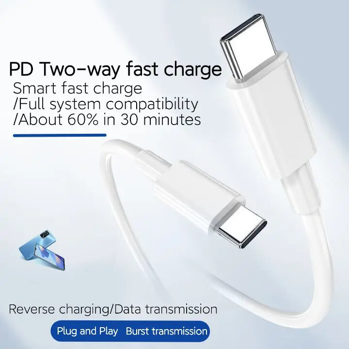 Oem Wholesale 3a Fast Charging Tpe Data Cable With Two-way Type-c Micro ...