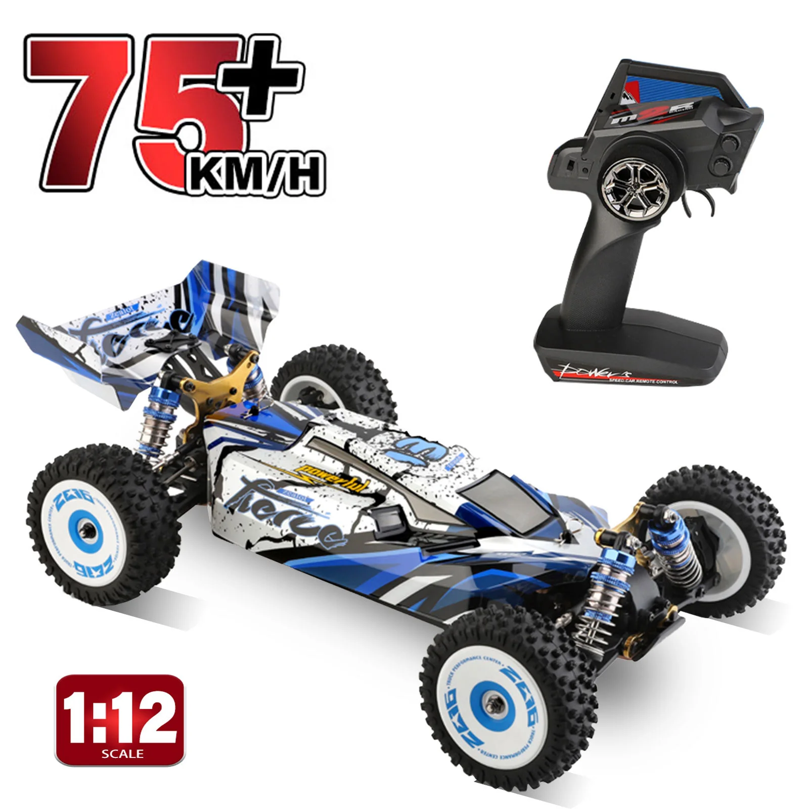 Wltoys 124017v2ブラシレスアップグレードRTR1/12 2.4G 4WD 75km/h RC