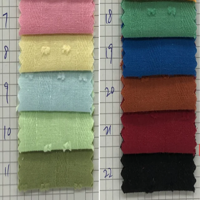 Жаккардовая ткань в горошек из 100% хлопка полоску для женских рубашек и детской одежды