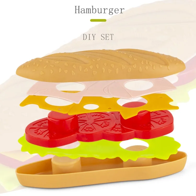 
 Лидер продаж, Amazon, оптовая продажа, детский Дошкольный набор еды, пластиковая Реалистичная кухонная игрушка, 49 шт.  