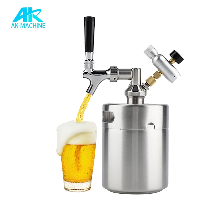 Stainless Steel Mini Keg Dispenser Portable Kegerator Kit For Coffee ...