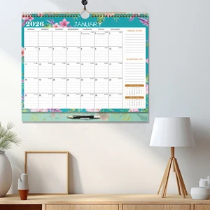 2026 Year 12 Month Desk Calendar Monthly Planner with To-Do List Notes Wall Calendar for Home Office Dual-Use Photo Frame