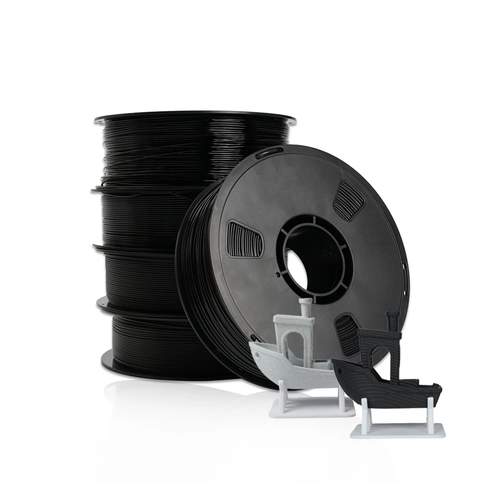 PETG 3Dフィラメント 1.75mm、高透明性、耐裂性、直径安定性、整ったリール巻き、広範囲のFDMプリンターとの互換性を備えた印刷材料