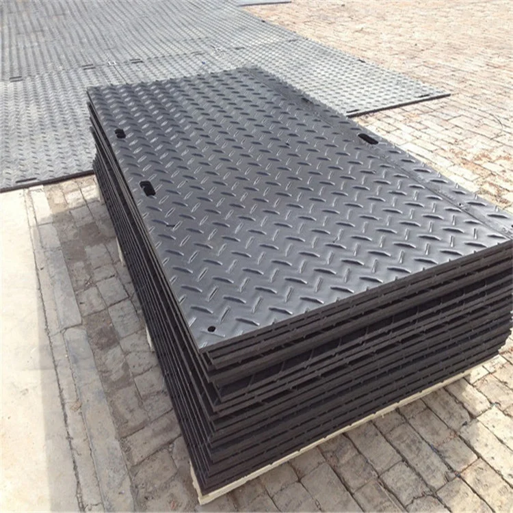 High Quality Ground Protection Mat Polyethylene Ground Sheet for Sale 4x8 Hdpe PE Engineering Durable 5 Million Xinxing 12.7 Mm
