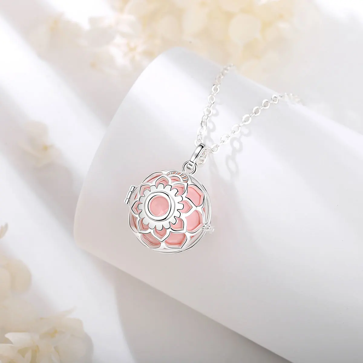 Merryshine Flower Angel Chime Caller Balls 18MM Necklace