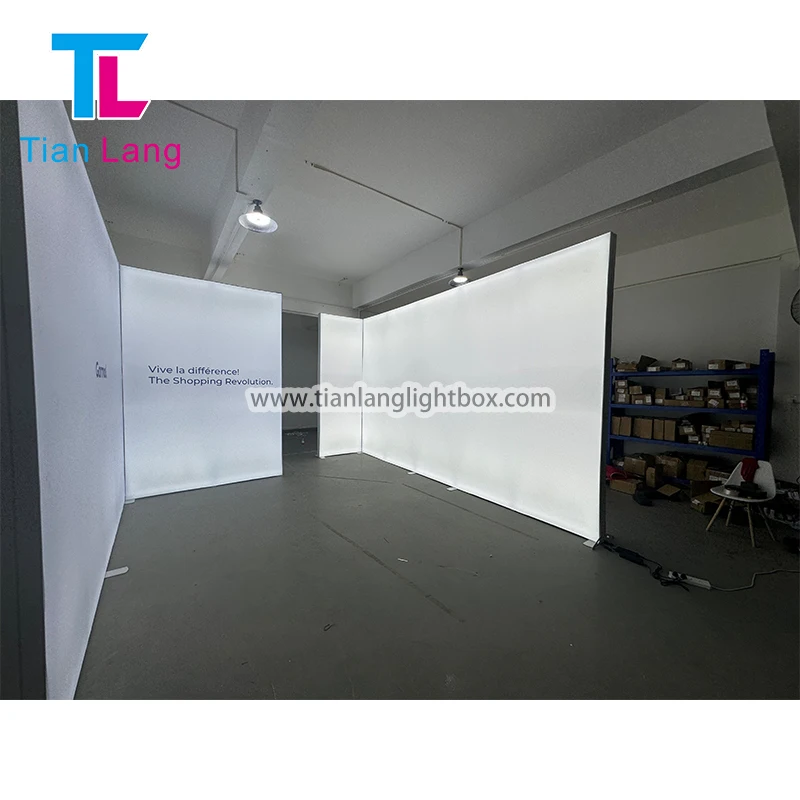 TianLang vabalt seisvad illumineeritud tagavalgused seini kaubandusnäituste või poe esiletõstmiseks