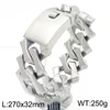 Pulsera de superficie de arena de acero 27cm * 32mm