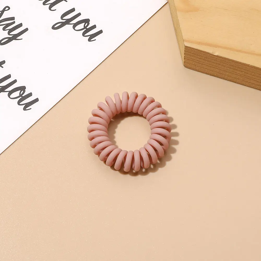 Модный телефонный шнур телефонные резинки эластичная линия провод резинка для волос матовая телефонная