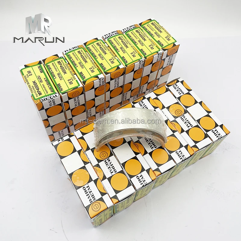 4HK1 6HK1 MP4000K Original Main Crankshaft Bearing Oversized 0.5mm for Excavator Construction Machinery Engine Parts