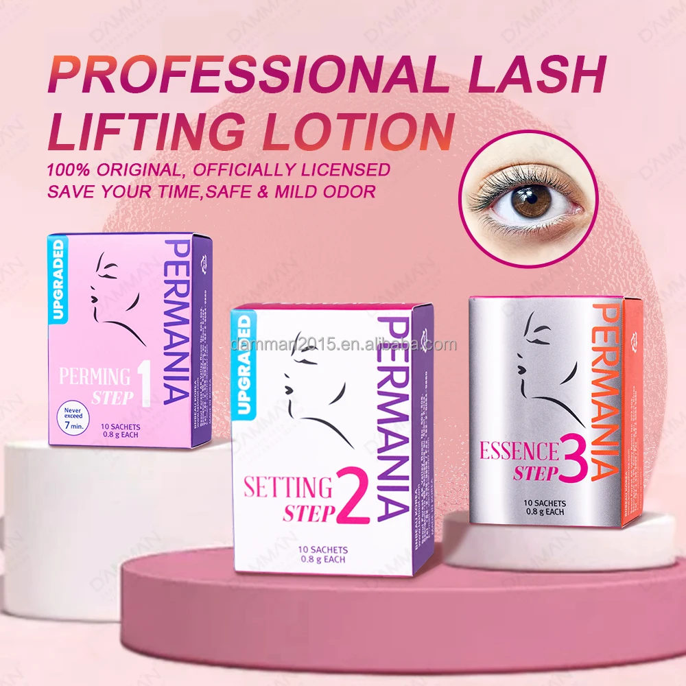 Permania Korea Eyelash Perm Step 3 Nourishes Eyelashes Easy to Use Lash Lifting Cream Professional Eyelash Lifting Tool