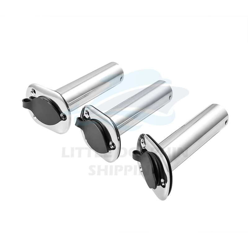 New Design Stainless Steel Fishing Rod Holder for Marine Boat Yacht Flush Mount Rubber