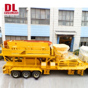 DUOLING 150t/h Mobile Station Cone Crusher 1300 with Vibrating Screen for sale