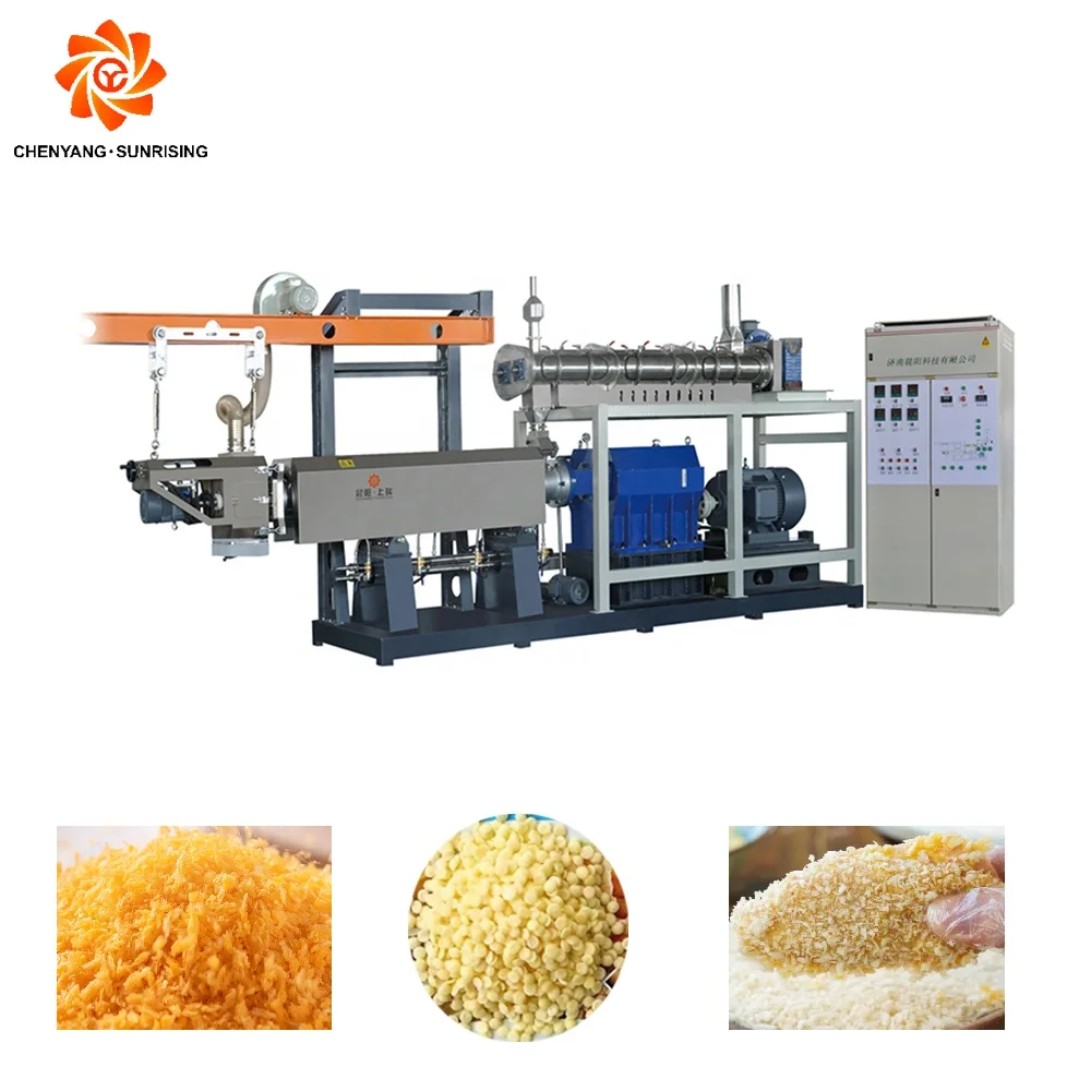 Automatic Production Line Extruder 200-500kg/h Panko Bread Crumb Breadcrumb Making Extruder Machine