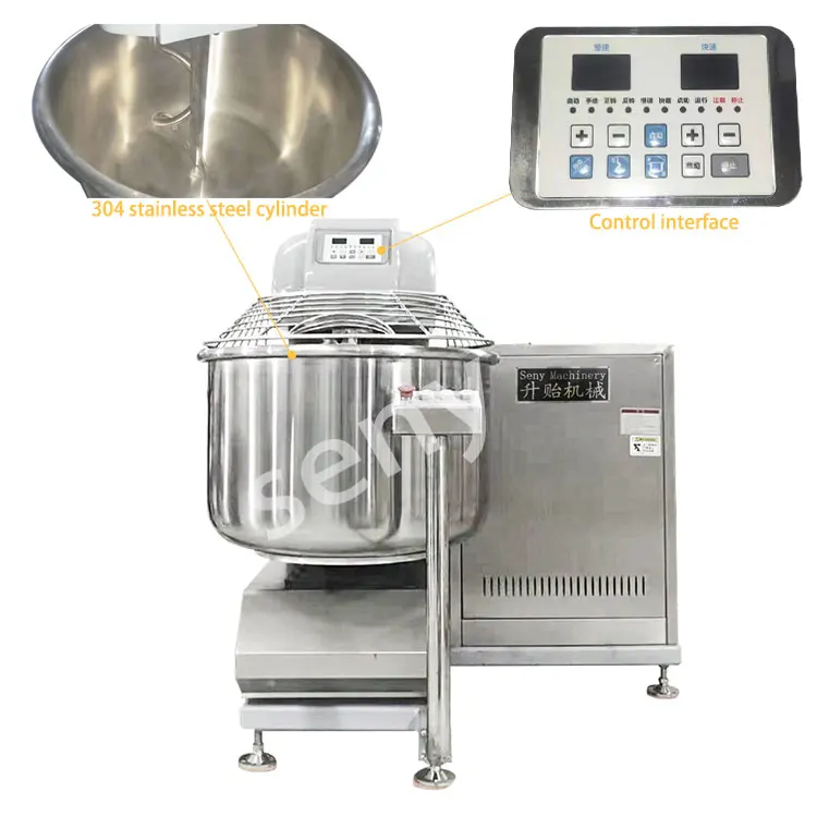 Fully Automatic Planetary Stand Food Mixer Machine Electric Dough Blender for Bread Cake Pizza Biscuit Cookie in Bakery Use