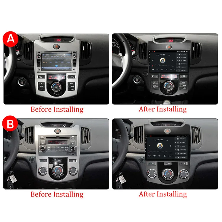 4G DSP Wifi  IPS 9 Inch Carplay Car Multimedia Android Screen Radio Player for Kia Forte Cerato 2009 2010 2011 2012