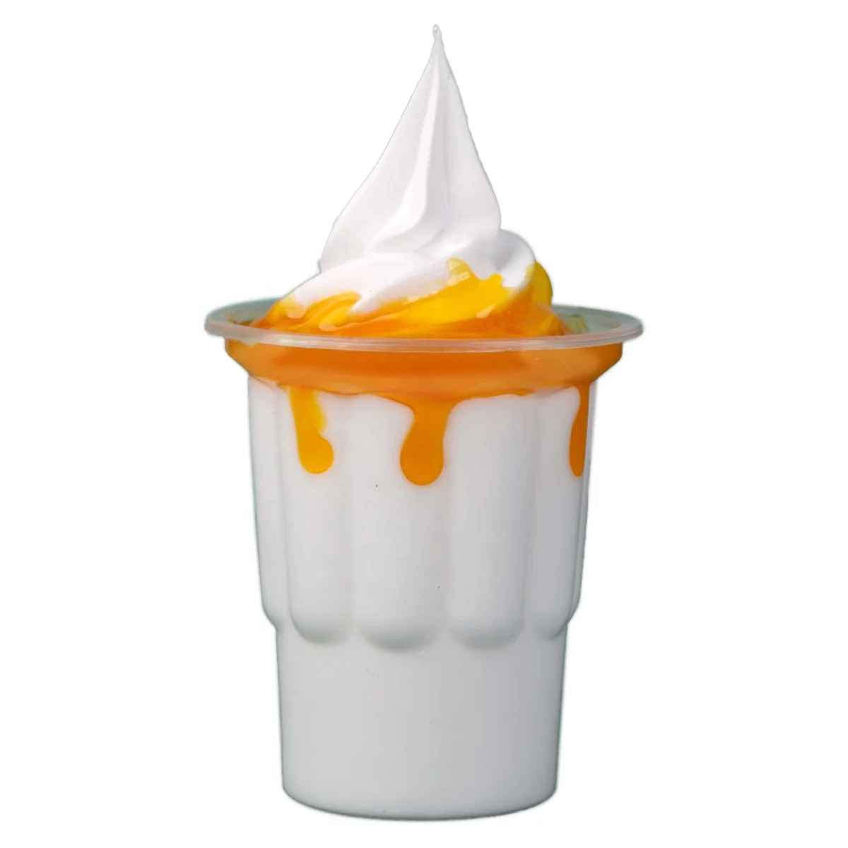 250m Soft Resin Artificial Fake Ice Cream Simulation Realistic Sundae Food Dessert Decoration Display Props Model Faux Sugar DIY