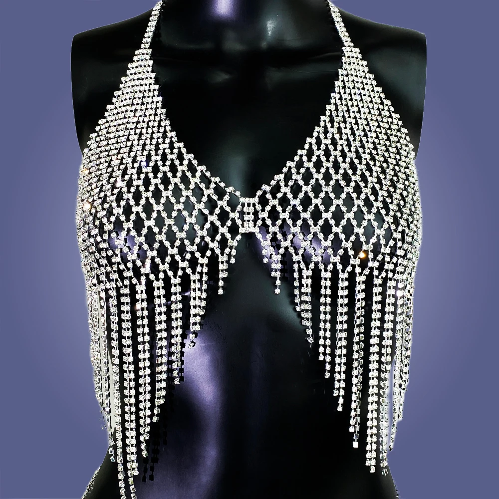 Fashion Sexy Arm Chain Shiny Crystal Multilayer Rhinestone Body Chain