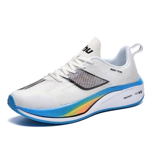 2026 Carbon Anthracite Custom Casual Sports Sneakers Floral Mesh Blank Carbon Plate Sole Racing Walking Shoes for Women Men